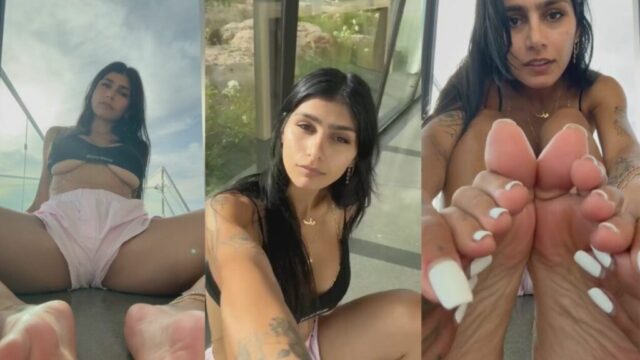 Mia Khalifa Feet Tease Onlyfans Video